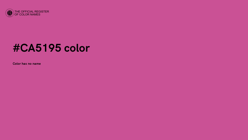 #CA5195 color image