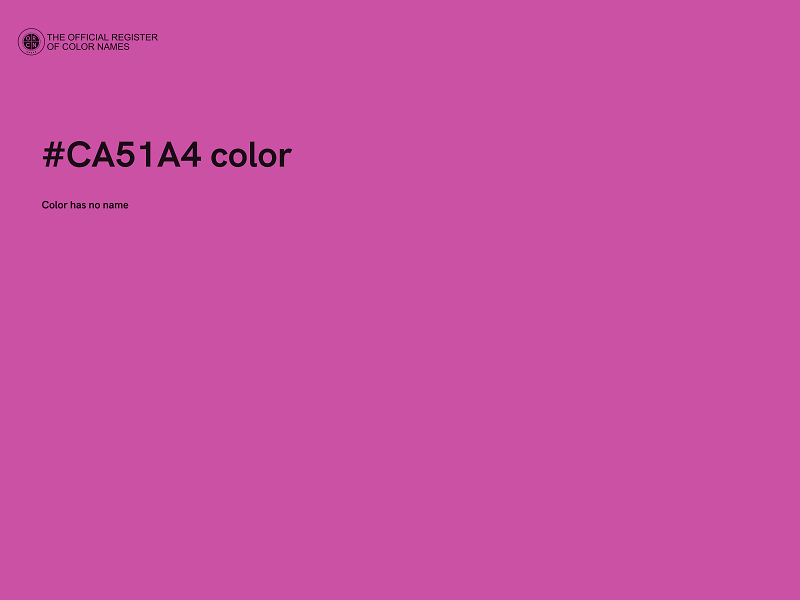 #CA51A4 color image