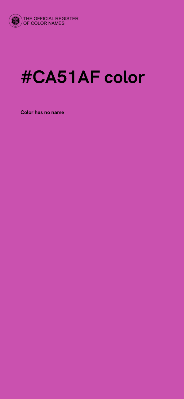 #CA51AF color image