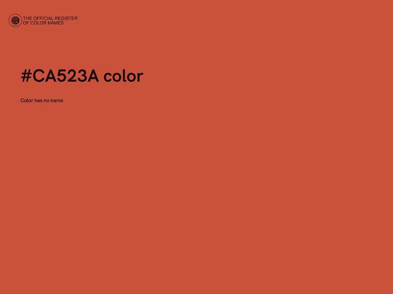 #CA523A color image
