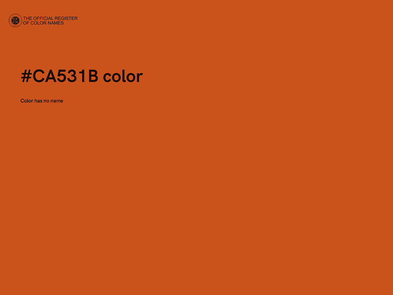 #CA531B color image