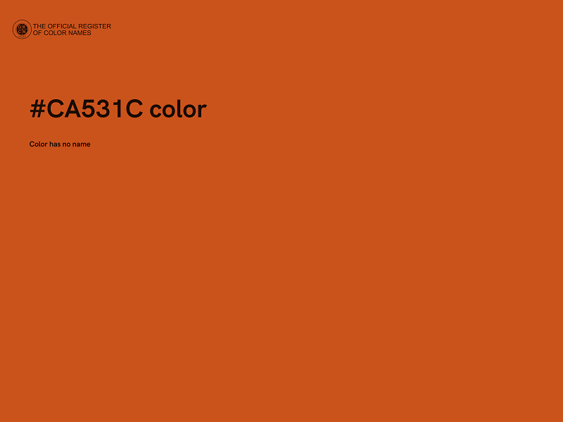 #CA531C color image