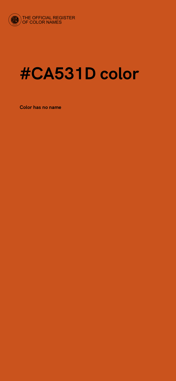 #CA531D color image