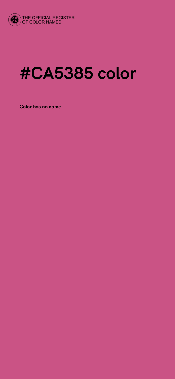 #CA5385 color image