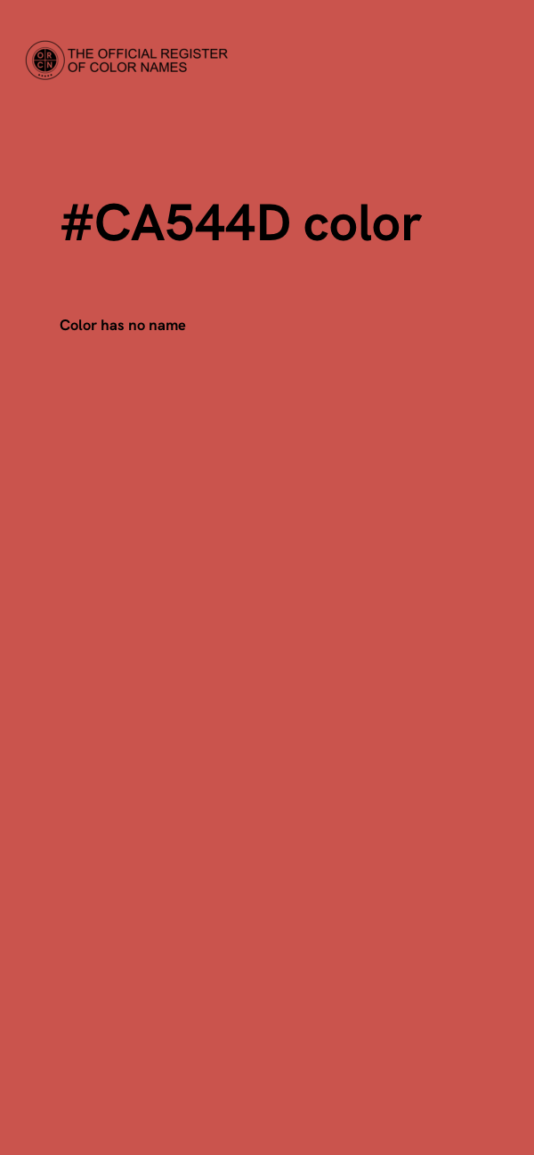#CA544D color image