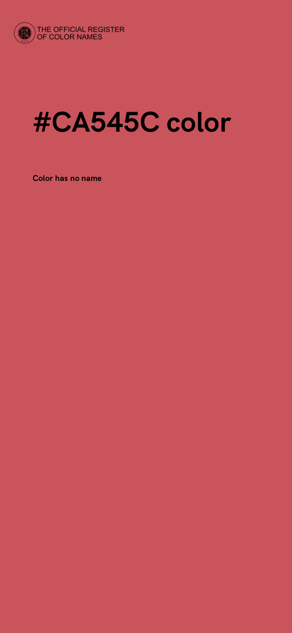 #CA545C color image