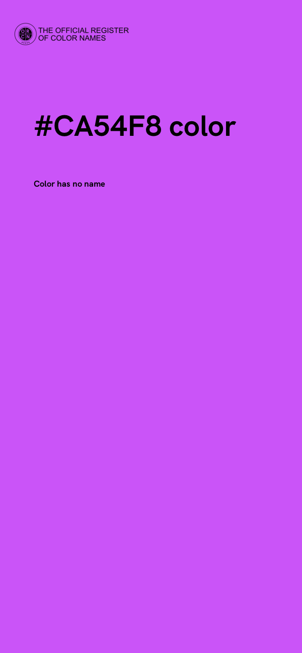 #CA54F8 color image