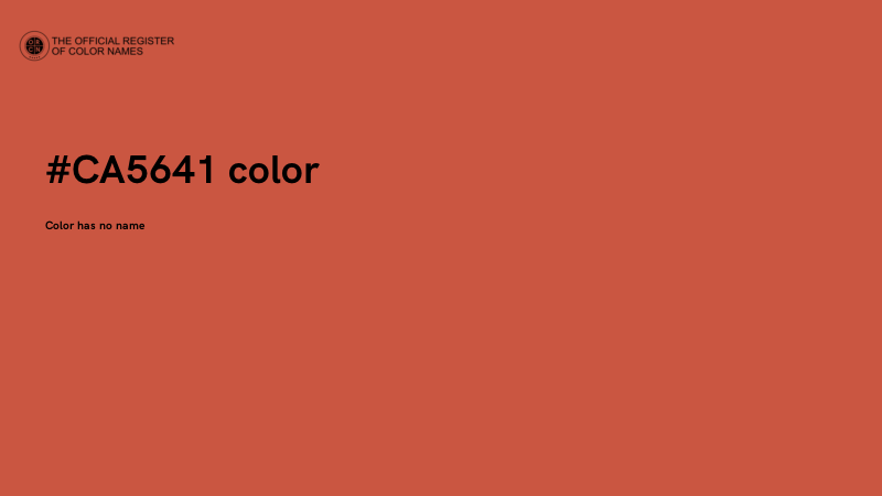 #CA5641 color image