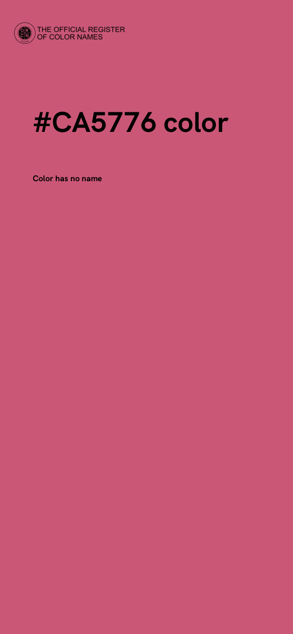 #CA5776 color image