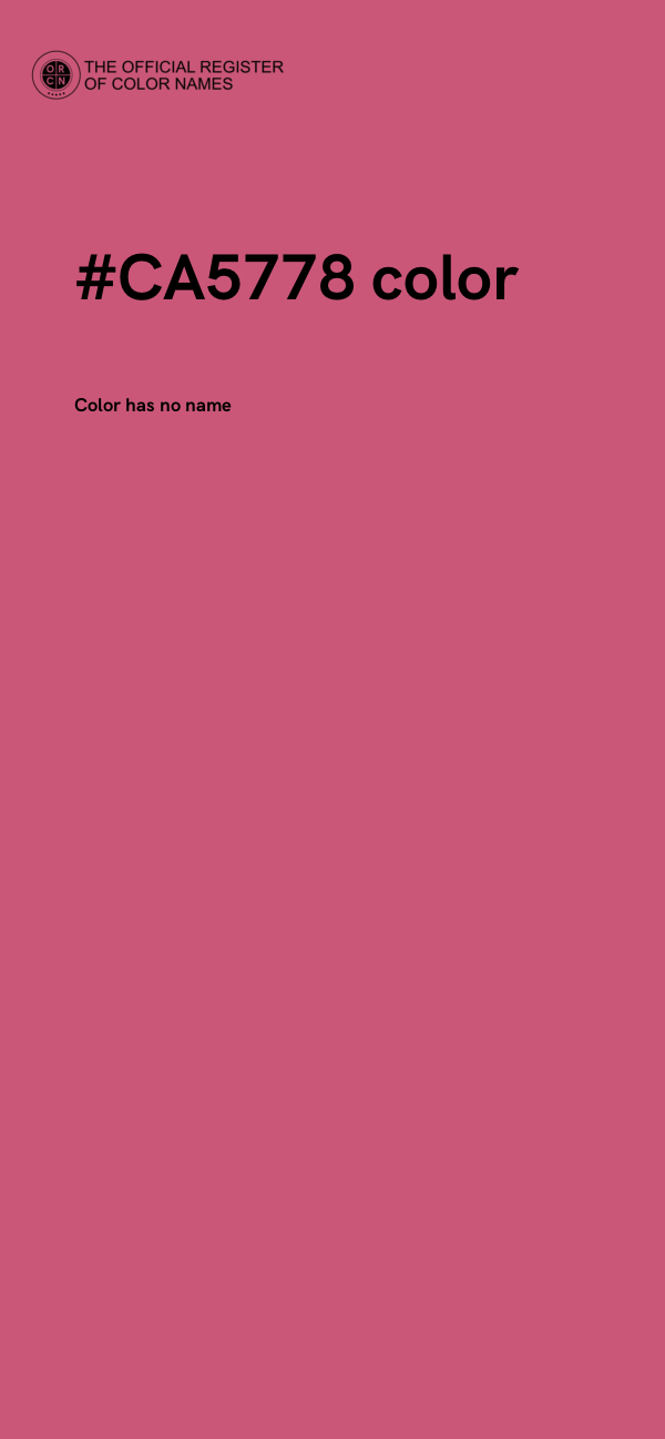 #CA5778 color image