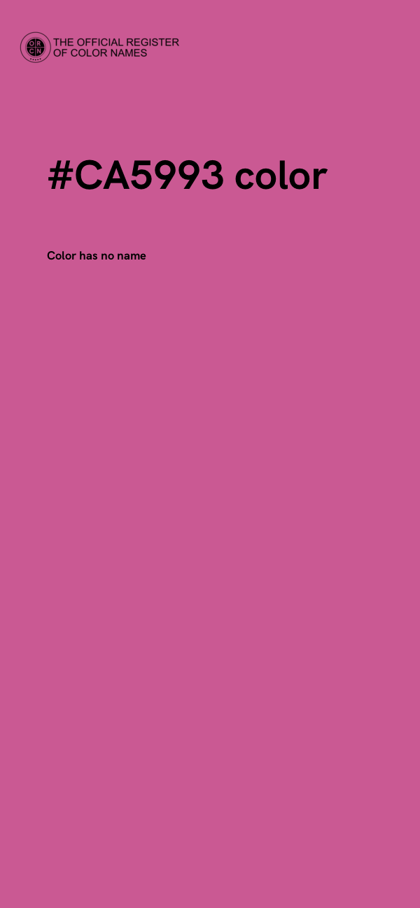 #CA5993 color image