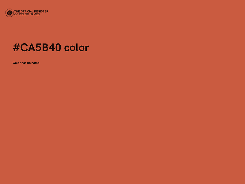 #CA5B40 color image