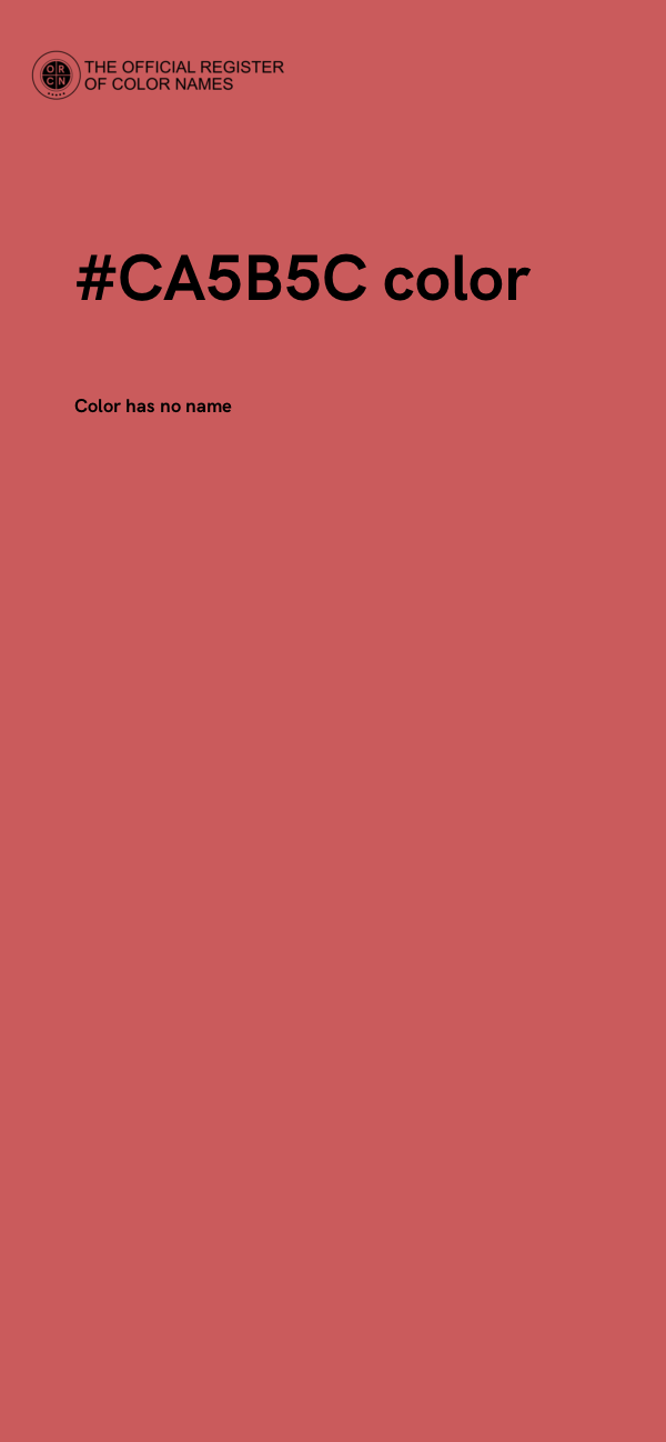 #CA5B5C color image