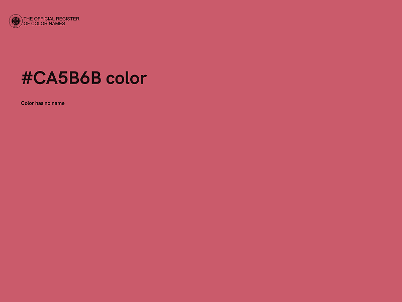 #CA5B6B color image