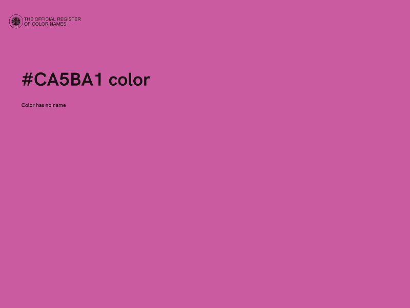 #CA5BA1 color image