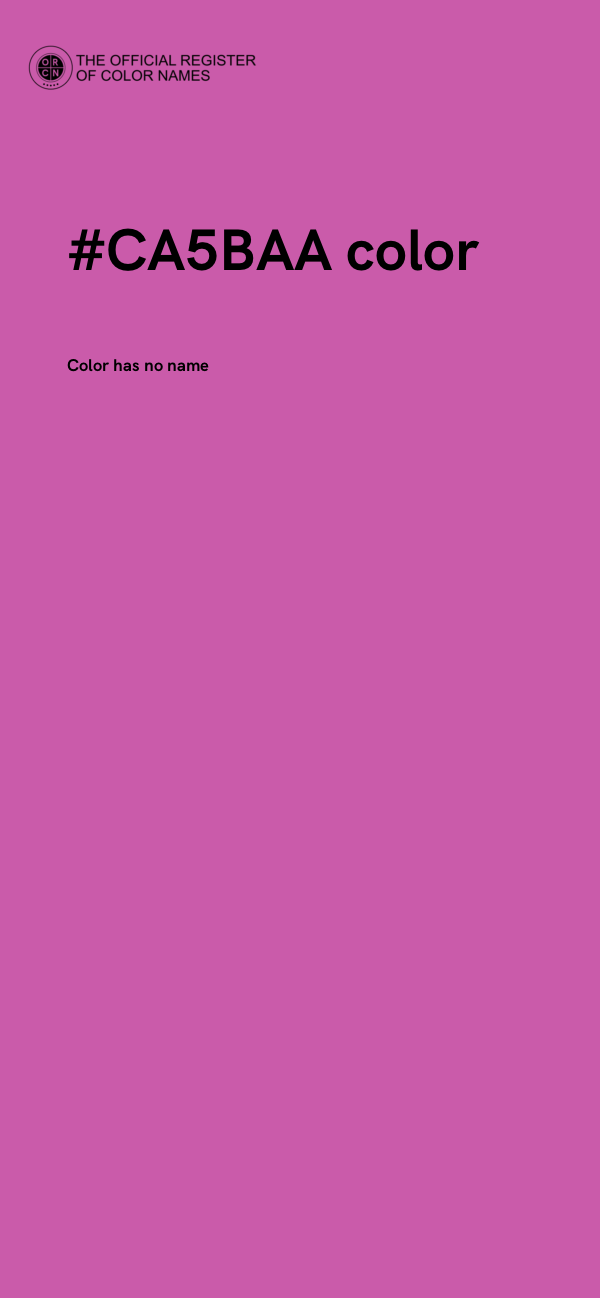 #CA5BAA color image