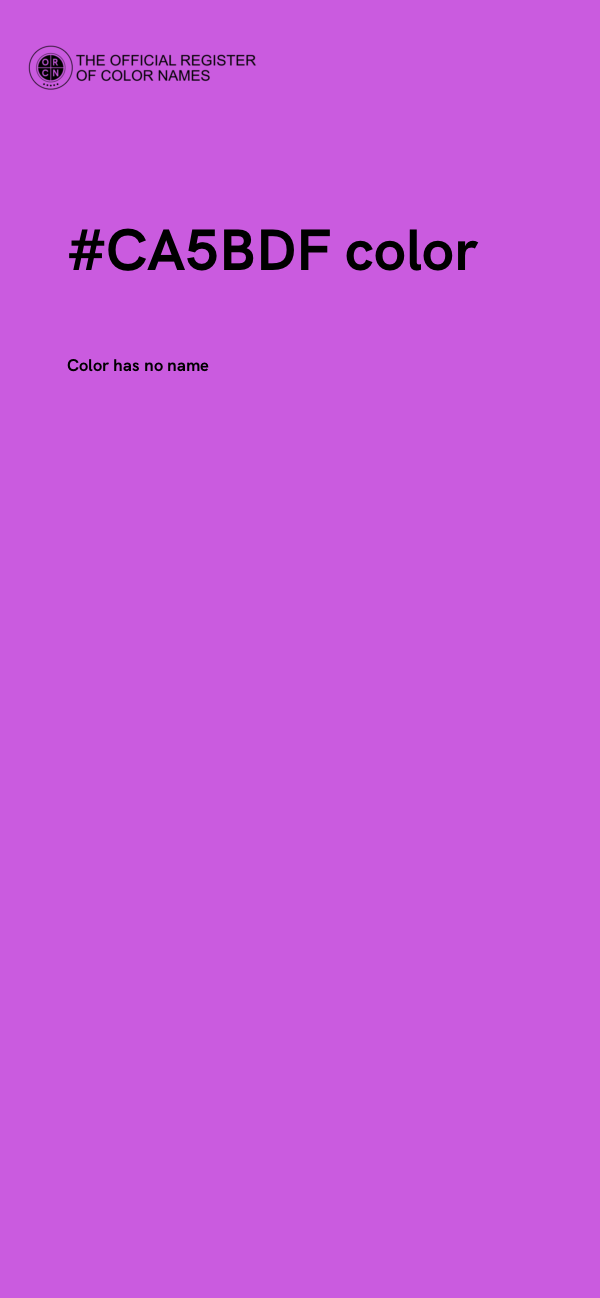 #CA5BDF color image
