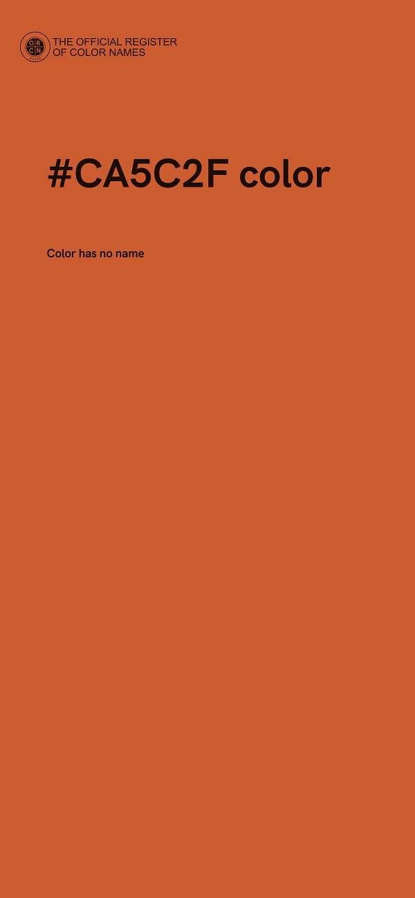 #CA5C2F color image