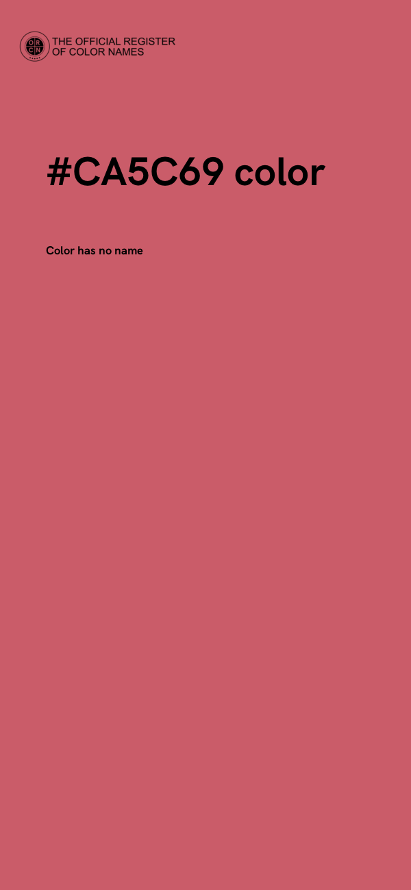 #CA5C69 color image