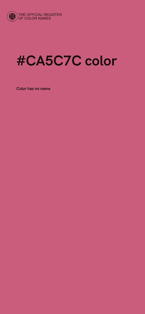 #CA5C7C color image