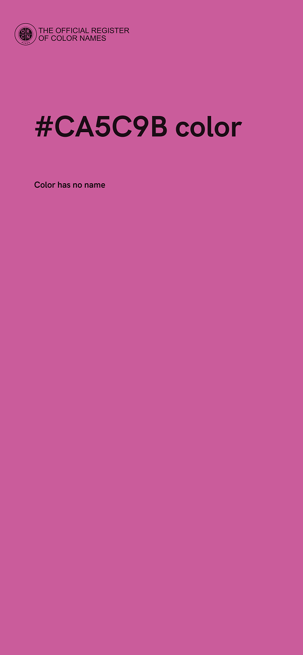 #CA5C9B color image
