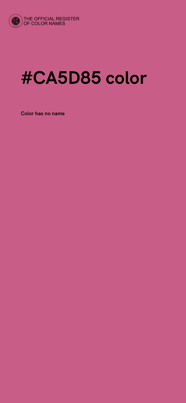 #CA5D85 color image