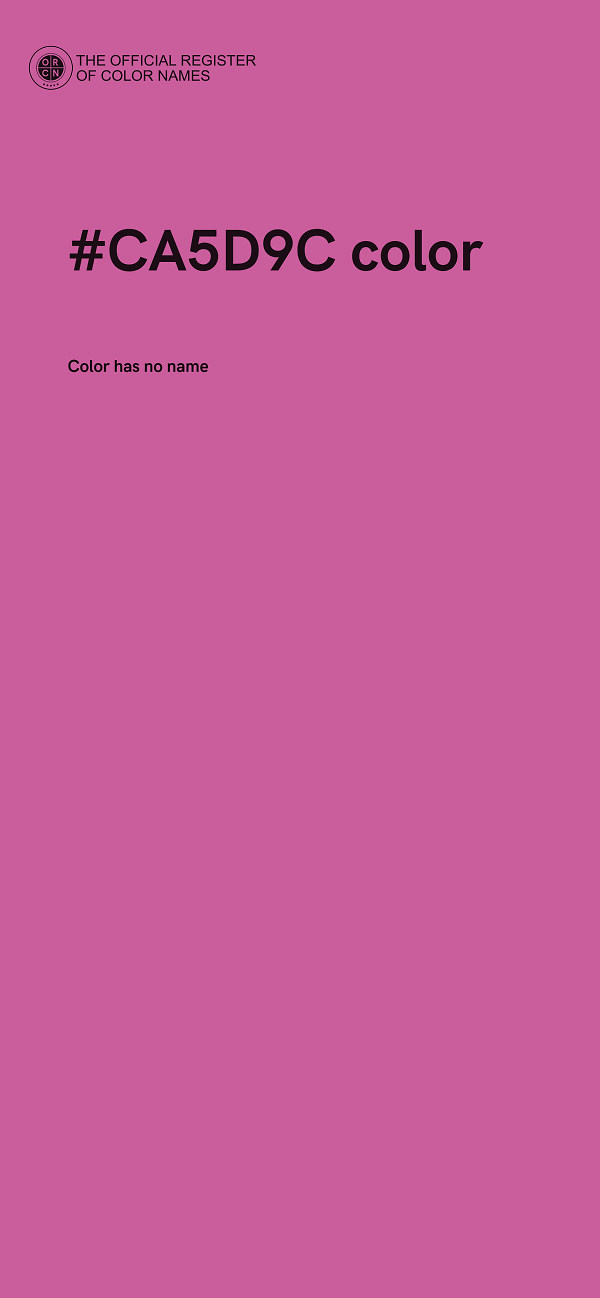 #CA5D9C color image