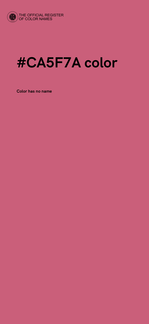 #CA5F7A color image