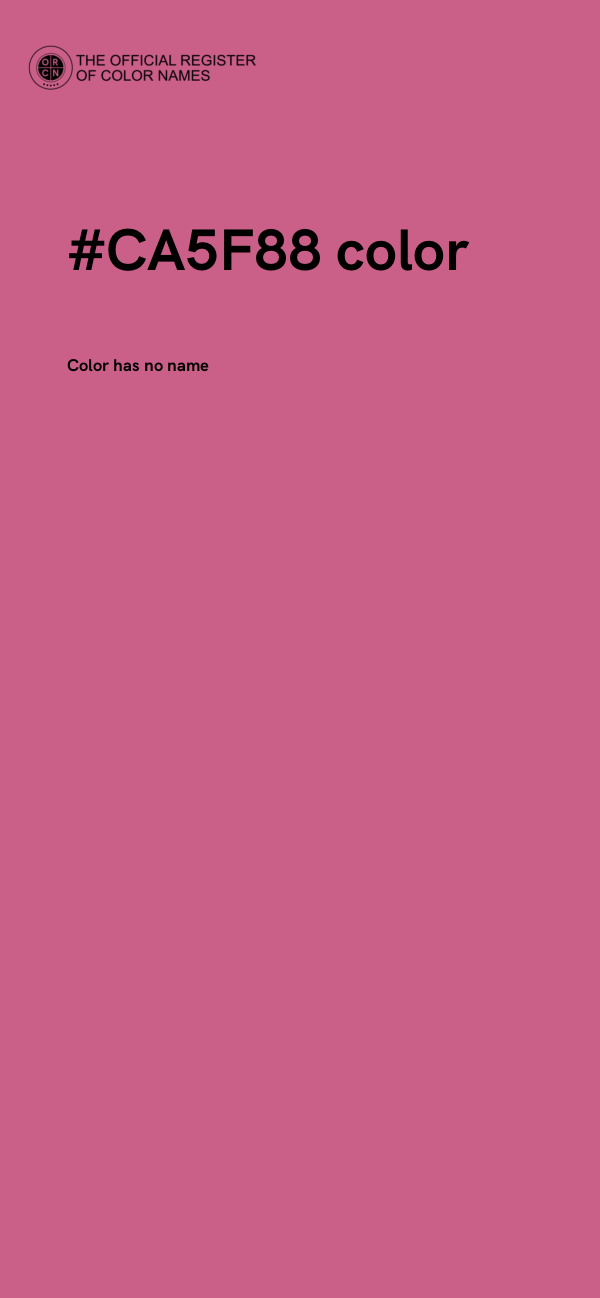 #CA5F88 color image