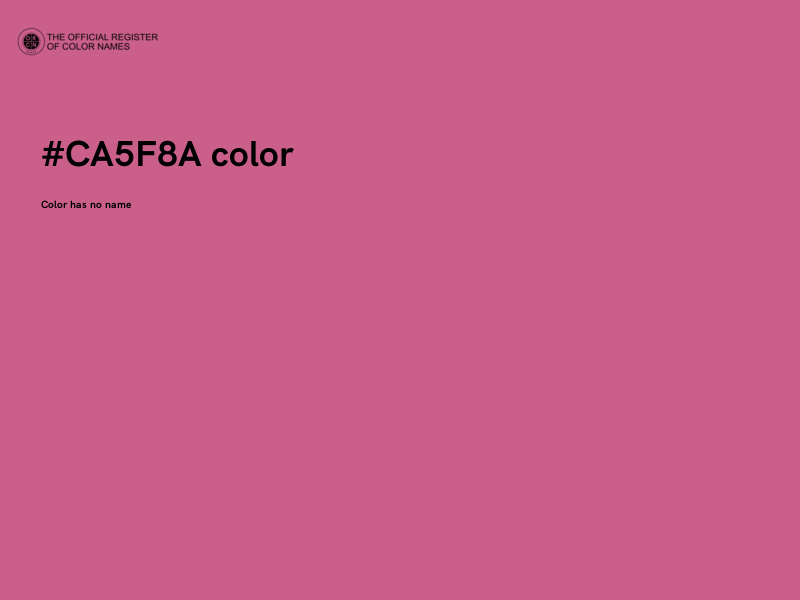 #CA5F8A color image