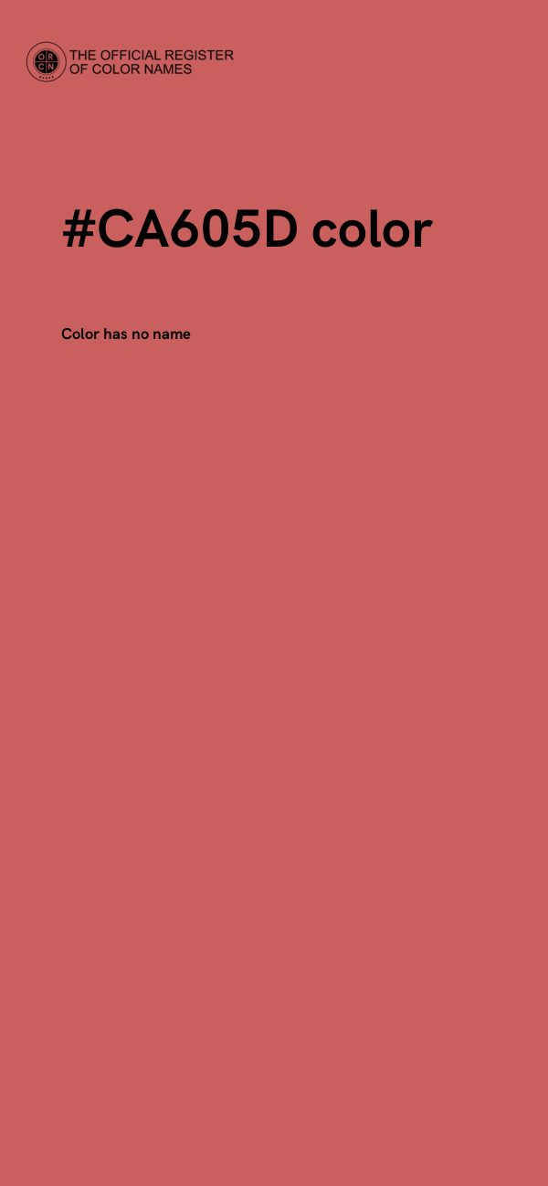#CA605D color image