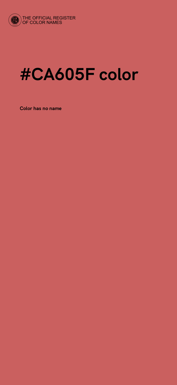 #CA605F color image