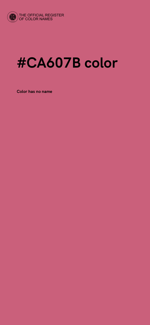 #CA607B color image
