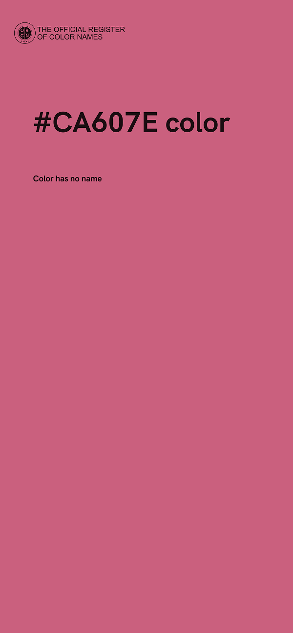 #CA607E color image