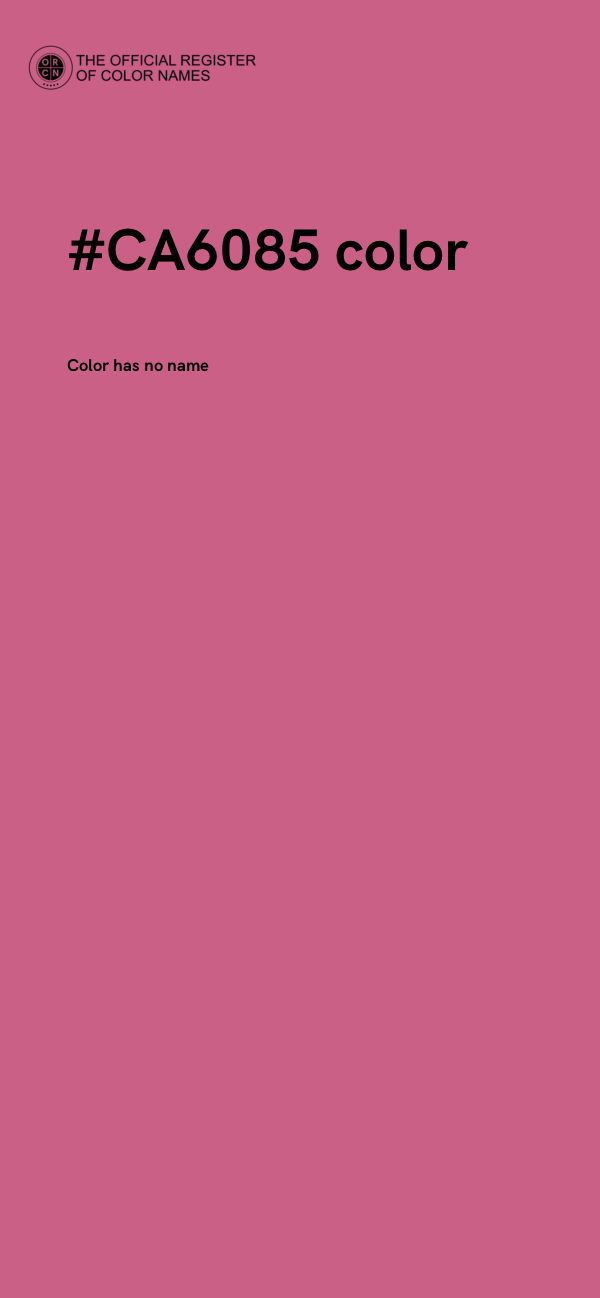 #CA6085 color image