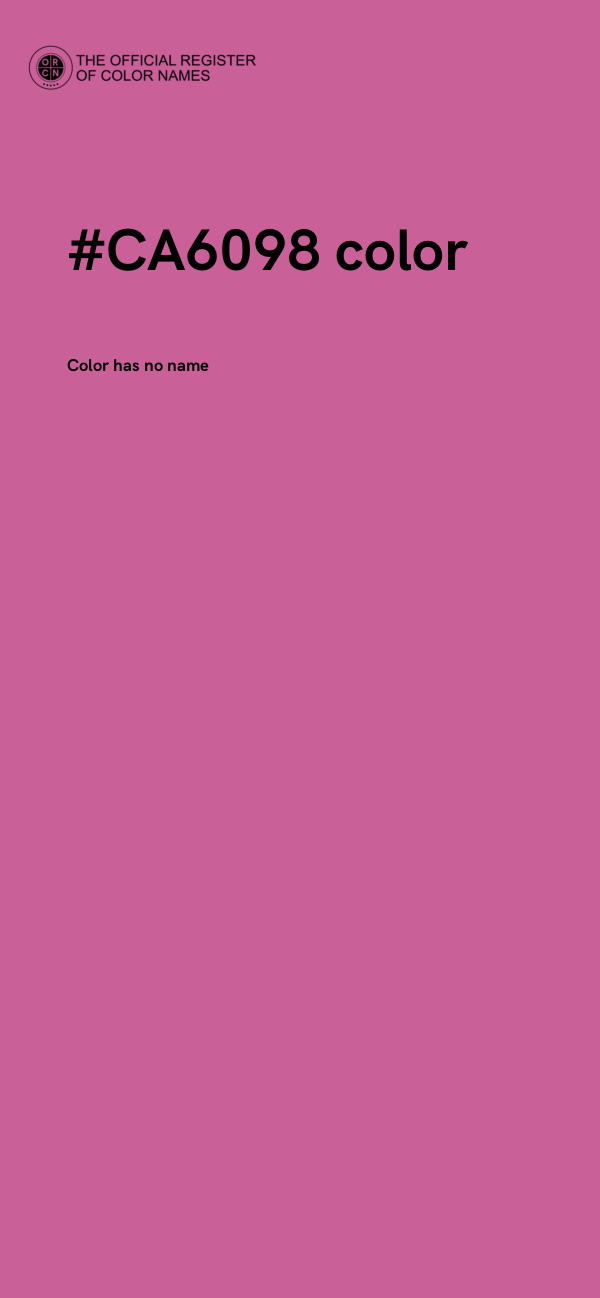 #CA6098 color image