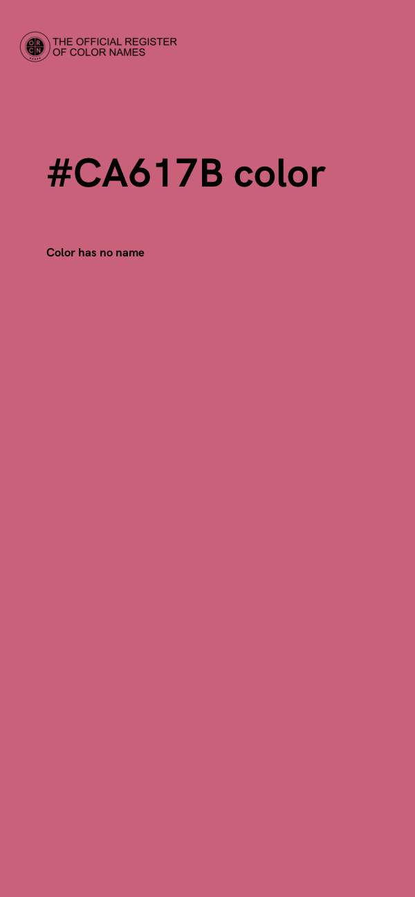 #CA617B color image