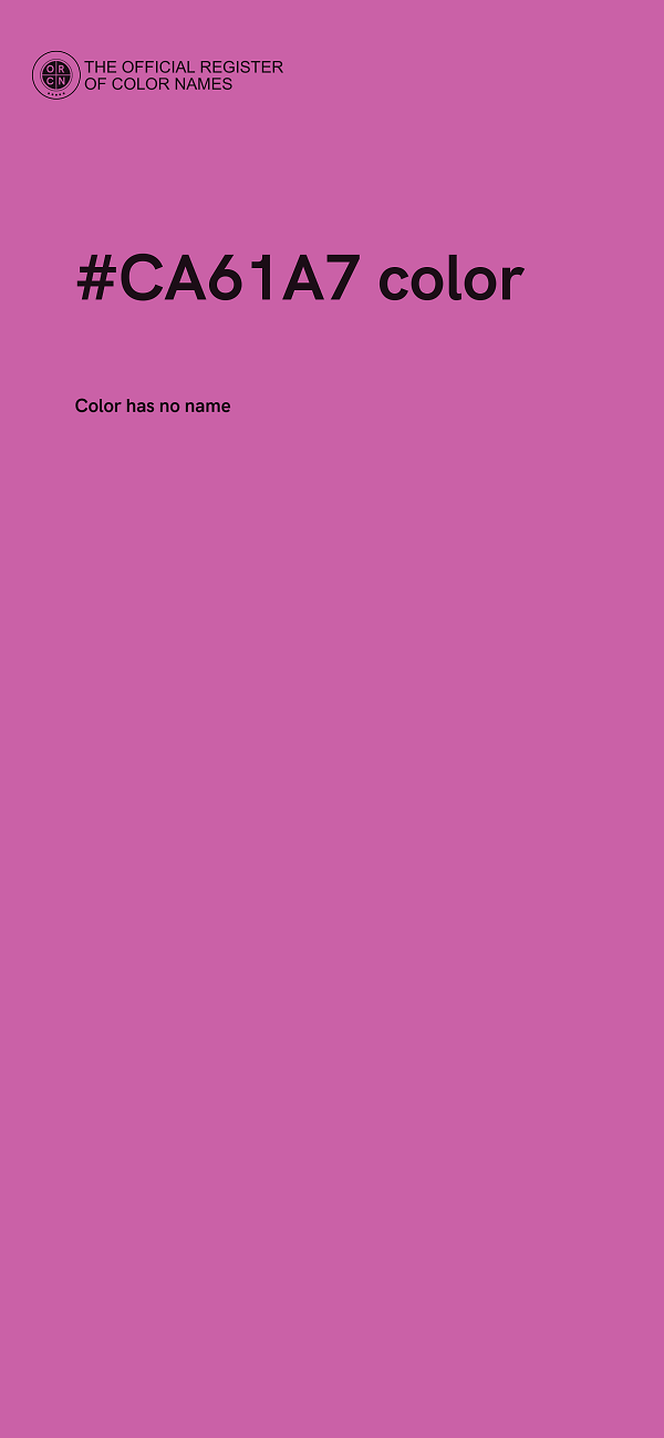 #CA61A7 color image