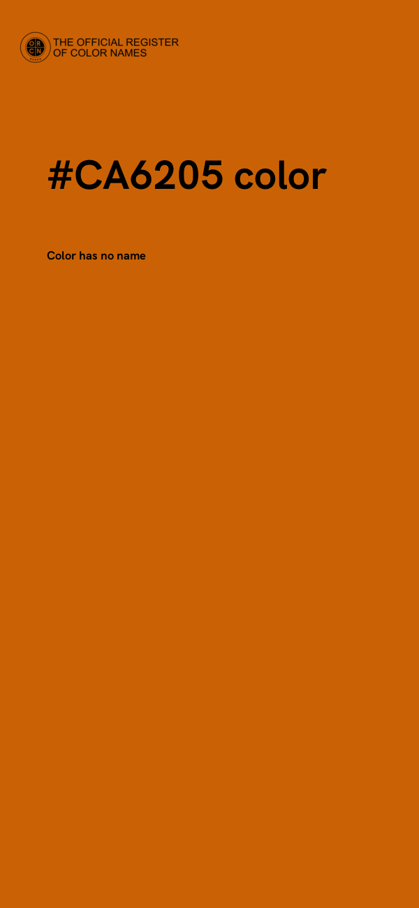 #CA6205 color image