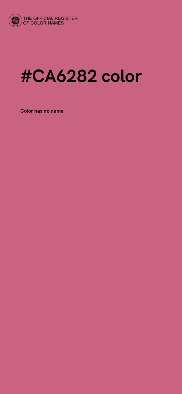 #CA6282 color image