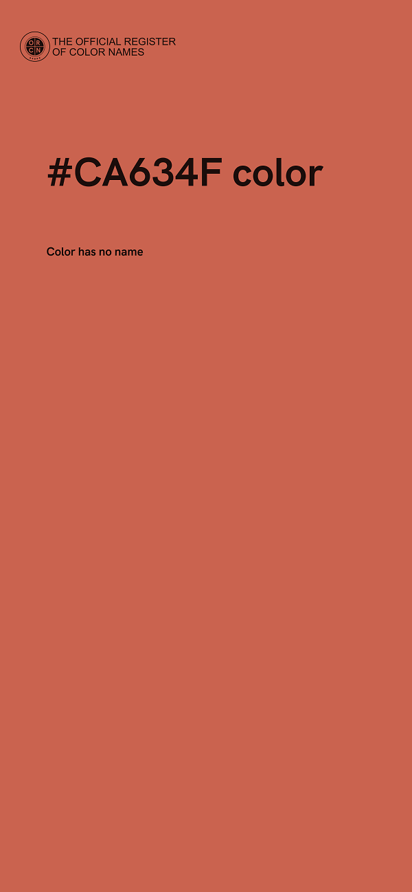 #CA634F color image
