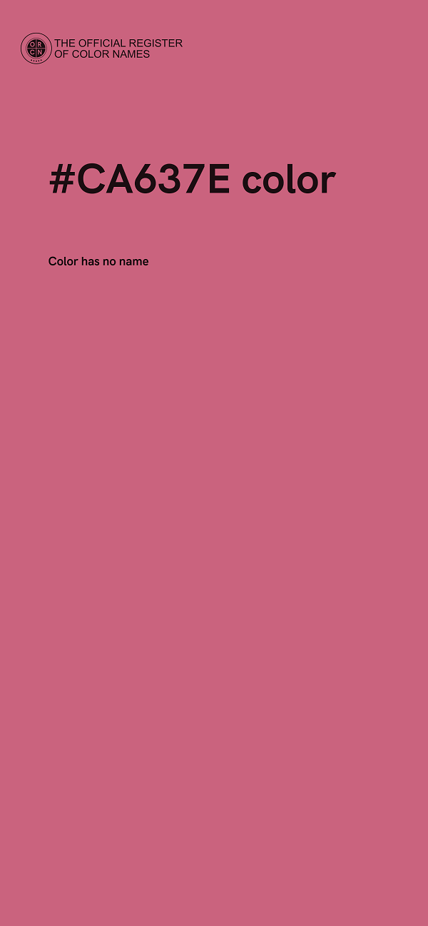 #CA637E color image