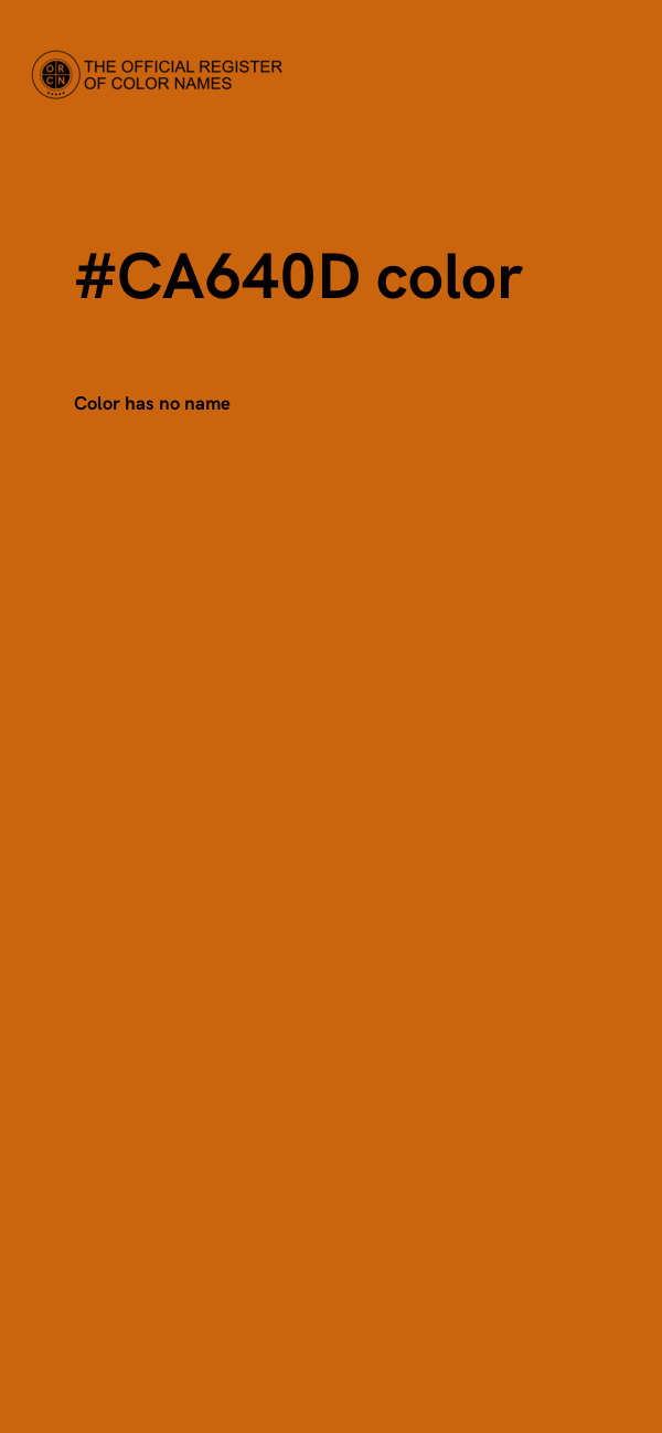 #CA640D color image