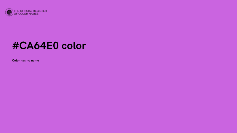 #CA64E0 color image