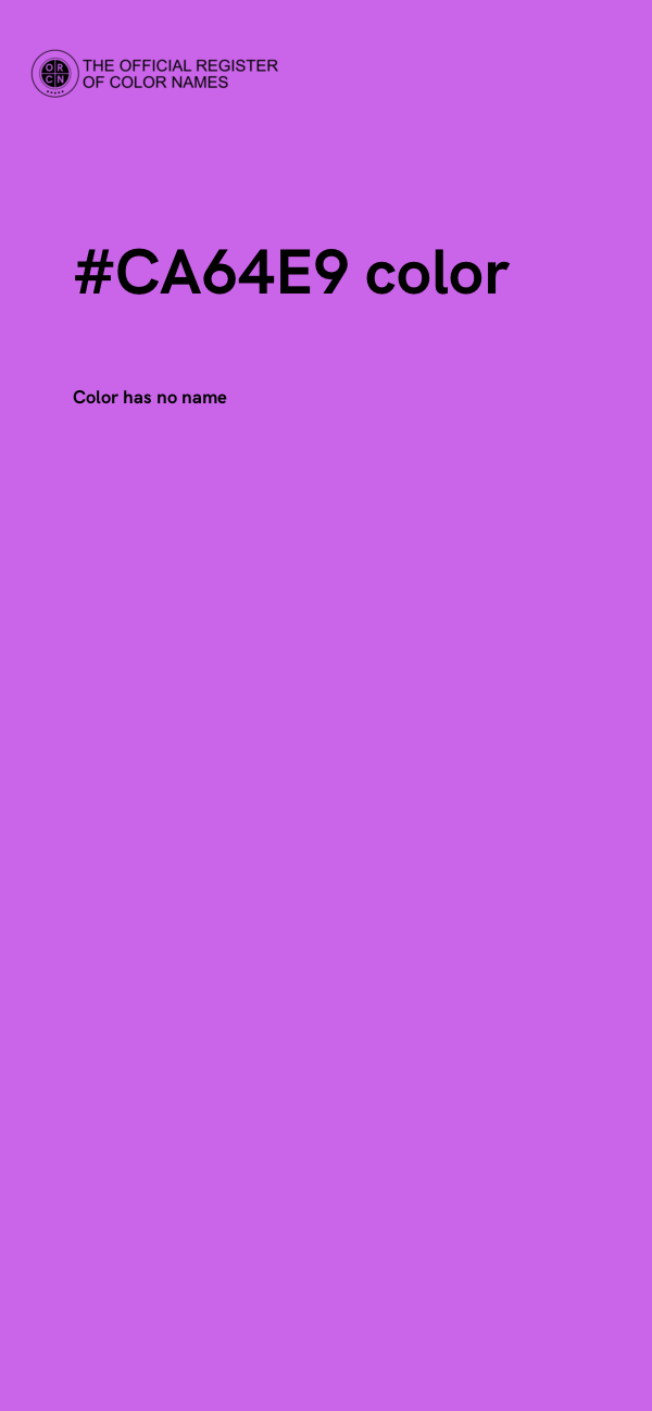 #CA64E9 color image