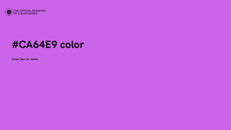 #CA64E9 color image