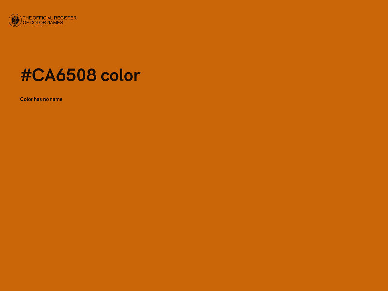#CA6508 color image