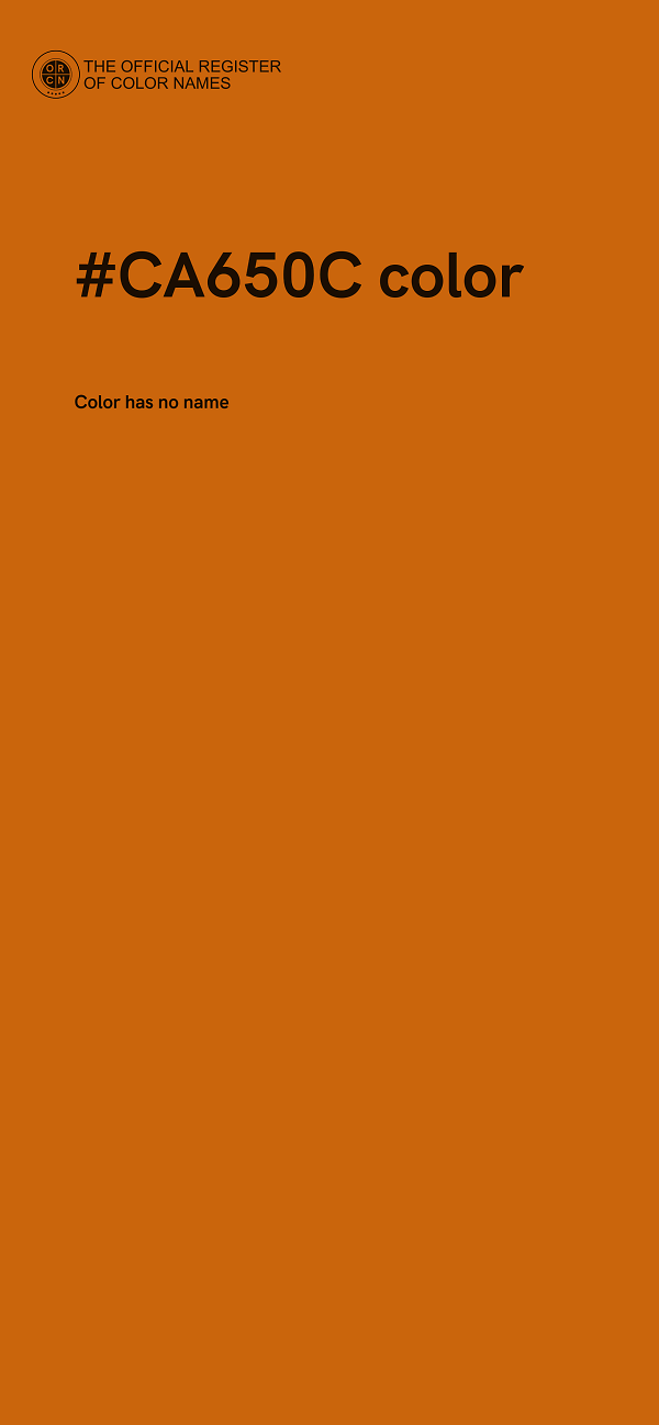 #CA650C color image