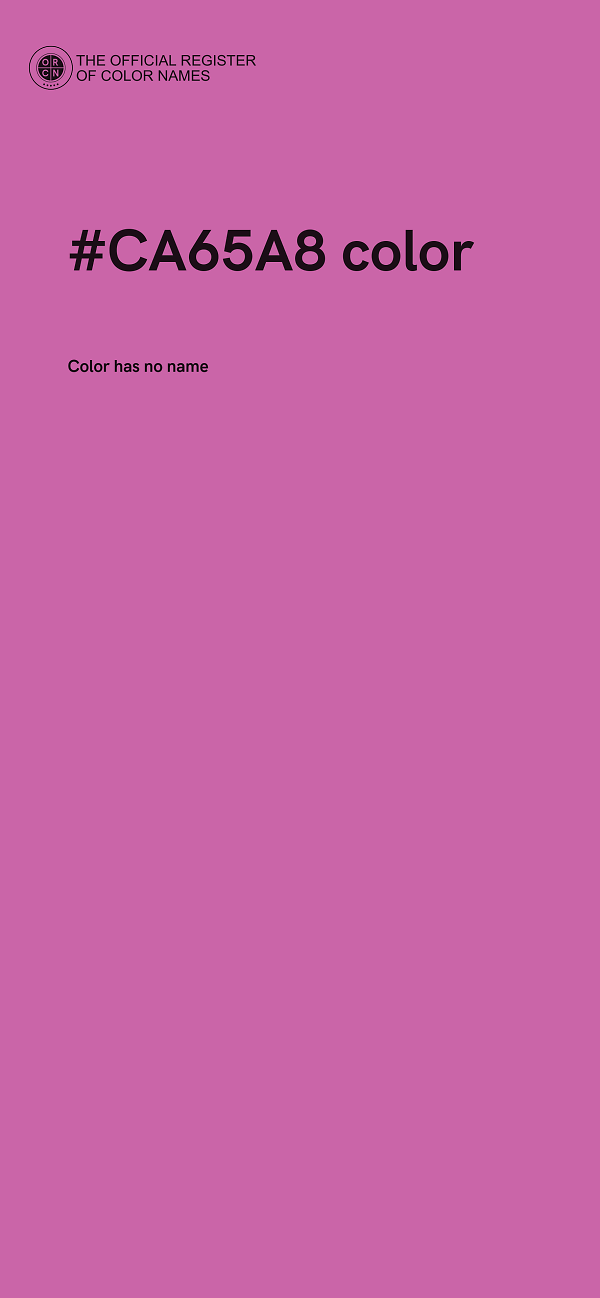 #CA65A8 color image