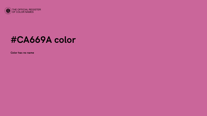 #CA669A color image